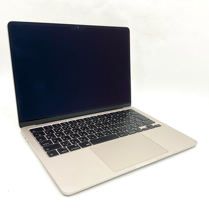 【全額返金保証】【最速発送】Apple MacBook Air 13.6インチ 2024 M3 8コア 8GB SSD 256GB スターライト 100% 美品 動作確認済