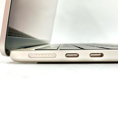 【全額返金保証】【最速発送】Apple MacBook Air 13.6インチ 2024 M3 8コア 8GB SSD 256GB スターライト 100% 美品 動作確認済