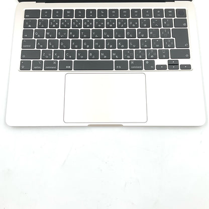 【全額返金保証】【最速発送】Apple MacBook Air 13.6インチ 2024 M3 8コア 8GB SSD 256GB スターライト 100% 美品 動作確認済