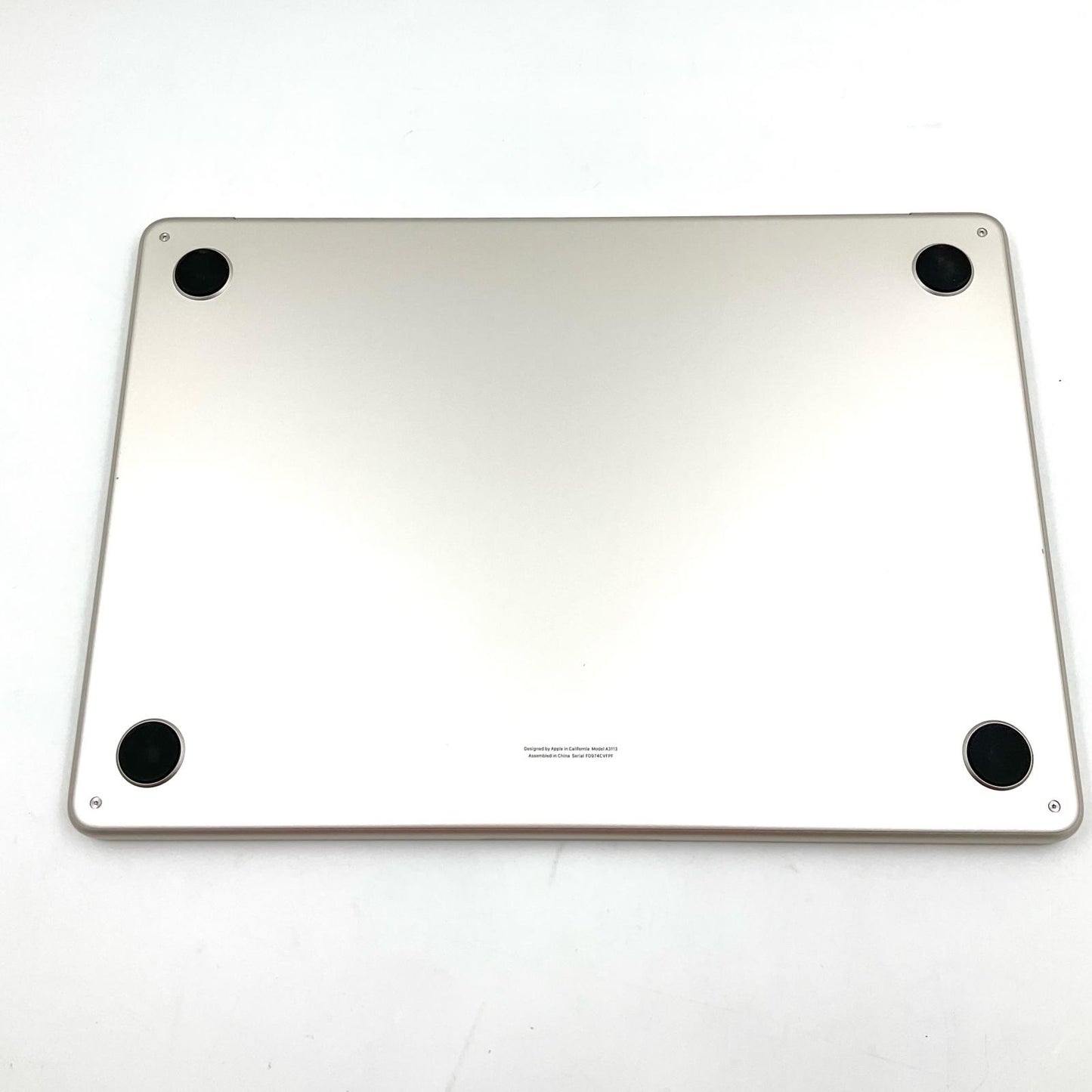 【全額返金保証】【最速発送】Apple MacBook Air 13.6インチ 2024 M3 8コア 8GB SSD 256GB スターライト 100% 美品 動作確認済