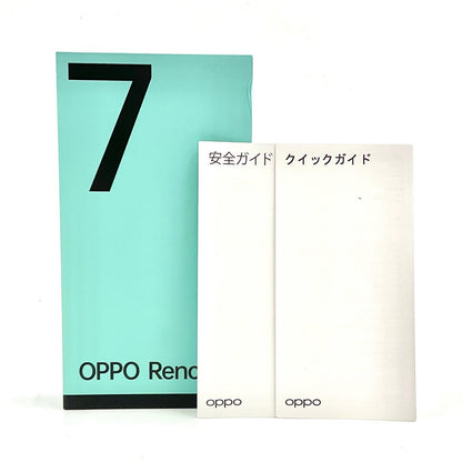 【全額返金保証】【最速発送】OPPO Reno 7　A 128GB スターリーブラック 楽天モバイル SIMフリー CPH2353 白ロム 美品 動作確認済