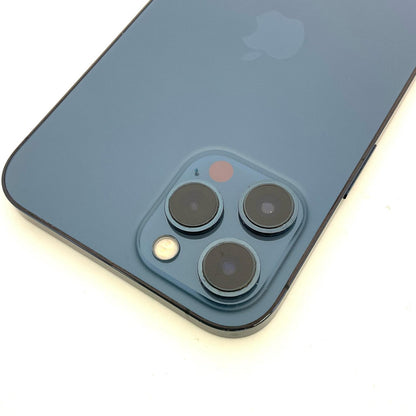 【全額返金保証】【最速発送】Apple iPhone iPhone 12 Pro Max 256GB パシフィックブルー au 白ロム 動作確認済 89%