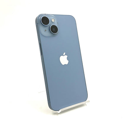 【全額返金保証】【最速発送】Apple iPhone iPhone 14 128GB ブルー docomo SIMフリー 白ロム 動作確認済 84%