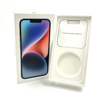 【全額返金保証】【最速発送】Apple iPhone iPhone 14 128GB ブルー docomo SIMフリー 白ロム 動作確認済 84%