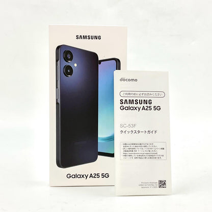 【全額返金保証】【最速発送】SAMSUNG Galaxy A25　5G 64GB ブラック docomo SIMフリー SC-53F 白ロム 超美品 動作確認済