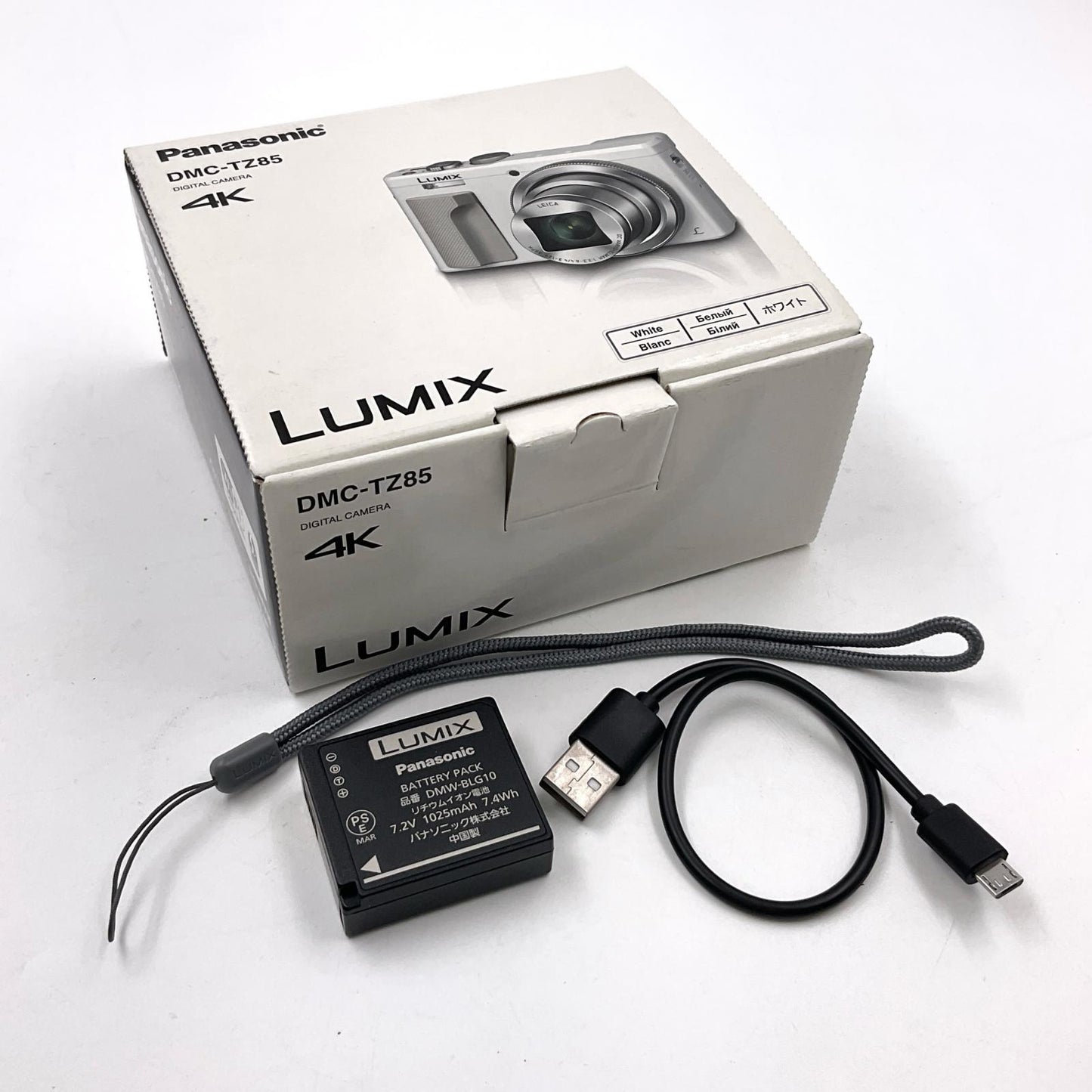 【全額返金保証】【最速発送】Panasonic コンパクトデジタルカメラ LUMIX DMC-TZ85-W [ホワイト] 動作確認済
