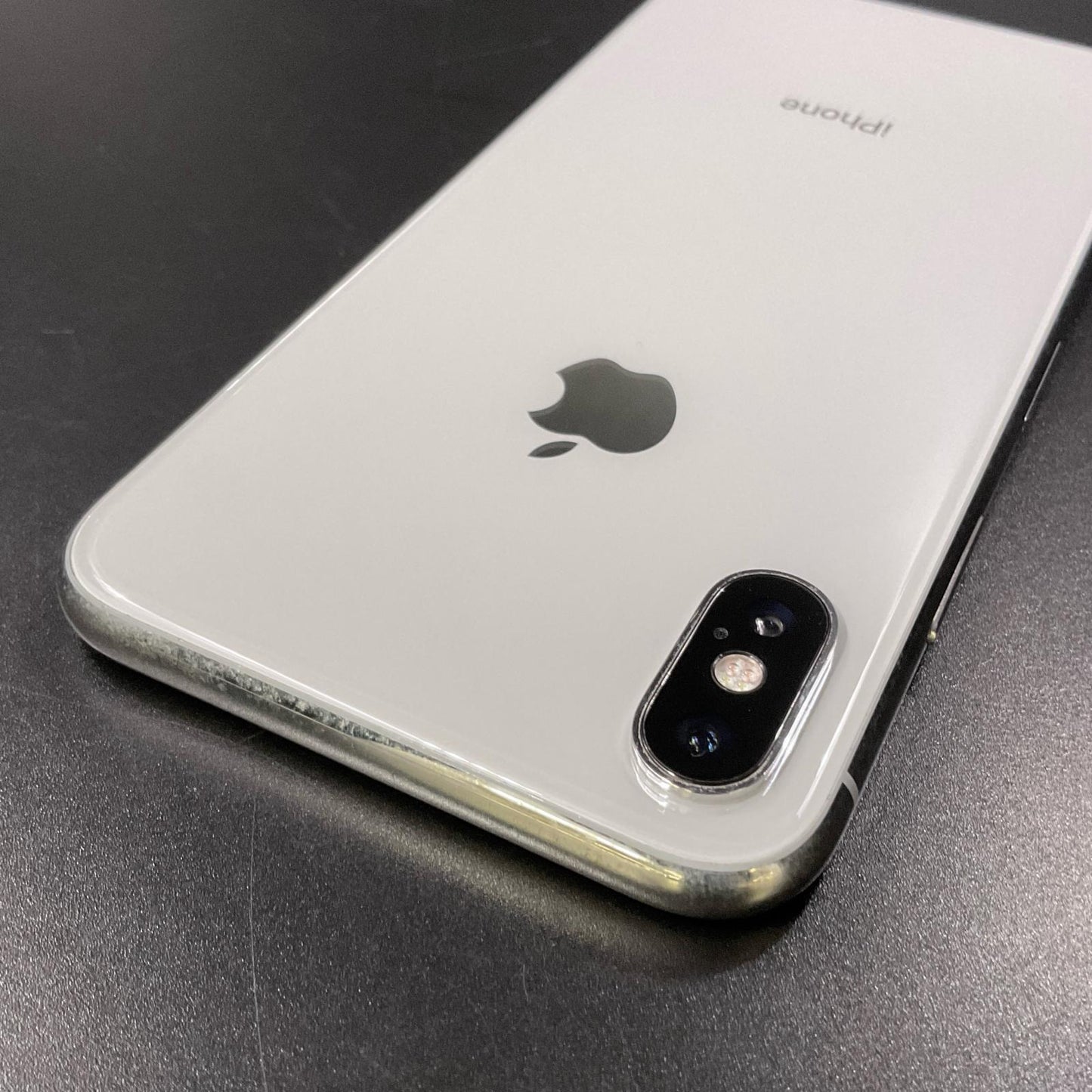【最速発送】Apple iPhone iPhone X 64GB シルバー KDDI SIMフリー 白ロム【難有】