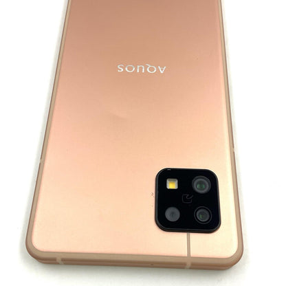 【最速発送】SHARP AQUOS sense6 64GB ライトカッパー 楽天モバイル SIMフリー SH-RM19 白ロム【難有】