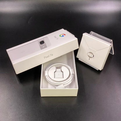【全額返金保証】【最速発送】Google Pixel 7a 128GB snow au SIMフリー Pixel 7a 白ロム 美品 動作確認済
