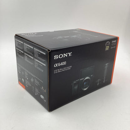 【全額返金保証】【最速発送】Sony デジタル一眼 α6400 ILCE-6400Y ダブルズームレンズキット ブラック 新品未開封 即納OK