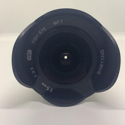 【全額返金保証】【最速発送】SAMYANG 7.5mm F3.5 UMC FISH-EYE MFT 超美品 動作確認済