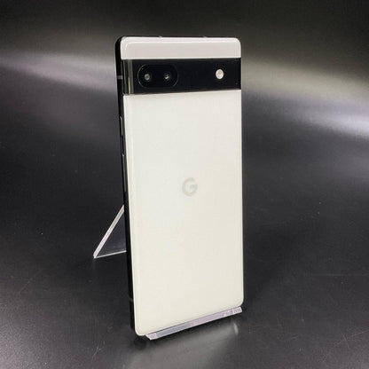 【全額返金保証】【最速発送】Google Pixel 6a 128GB Chalk au GB17L 白ロム 美品 動作確認済