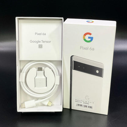 【全額返金保証】【最速発送】Google Pixel 6a 128GB Chalk au GB17L 白ロム 美品 動作確認済