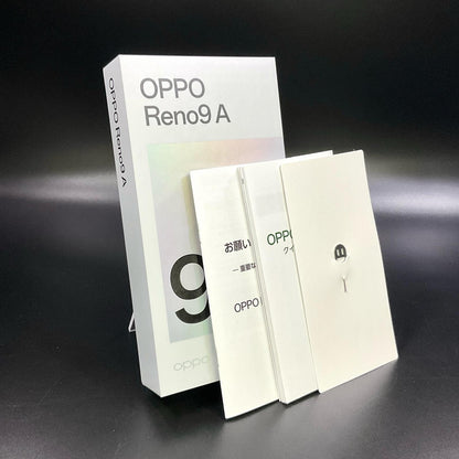 【全額返金保証】【最速発送】OPPO Reno 9A 128GB ムーンホワイト Softbank A3010P 白ロム 超美品 動作確認済