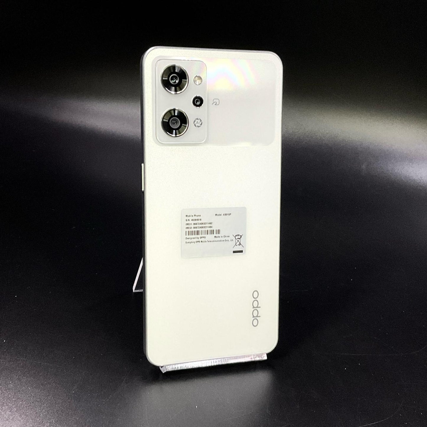 【全額返金保証】【最速発送】OPPO Reno 9 A 128GB ムーンホワイト Softbank A3010P 白ロム 新品未開封 即納OK
