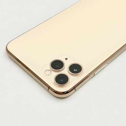 【全額返金保証】【最速発送】Apple iPhone iPhone 11 Pro Max 64GB ゴールド au 白ロム 動作確認済 84%