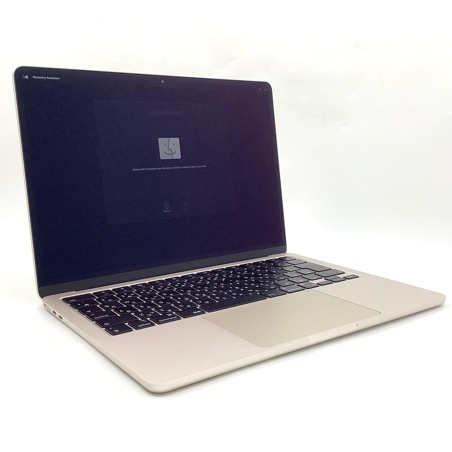 【全額返金保証】【最速発送】Apple MacBook Air 13.6インチ 2022 Apple M2 16GB SSD 512GB スターライト 85% 動作確認済