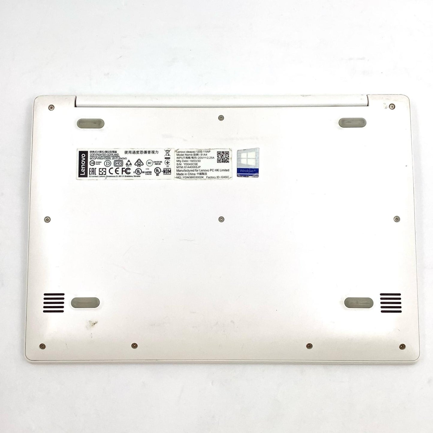 【全額返金保証】【最速発送】Lenovo ideapad 81A4 Intel Celeron CPU N3350 4GB M.2 SSD 256GB 動作確認済
