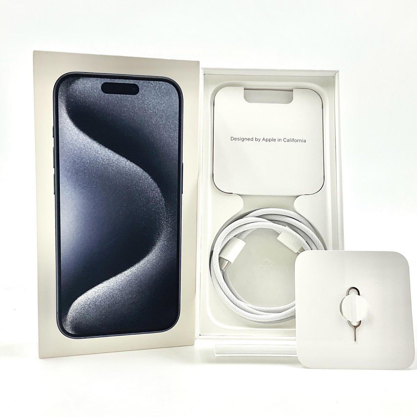 【全額返金保証】【最速発送】Apple iPhone iPhone 15 Pro 128GB ブルーチタニウム au 美品 動作確認済 93%
