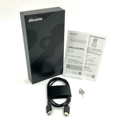 【全額返金保証】【最速発送】SAMSUNG Galaxy S22 Ultra 256GB ファントムブラック docomo SC-52C 白ロム 動作確認済