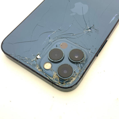 【最速発送】Apple iPhone iPhone Pro 12 Pro 128GB パシフィックブルー au 白ロム【難有】 83%