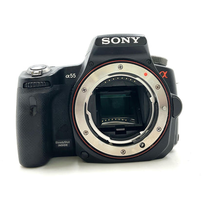 【最速発送】Sony デジタル一眼 α55 SLT-A55V ボディ ブラック【難有】