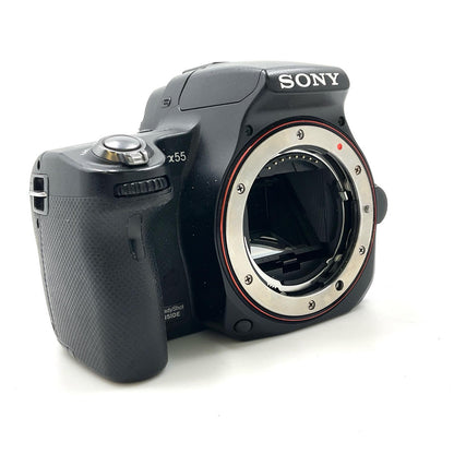 【最速発送】Sony デジタル一眼 α55 SLT-A55V ボディ ブラック【難有】