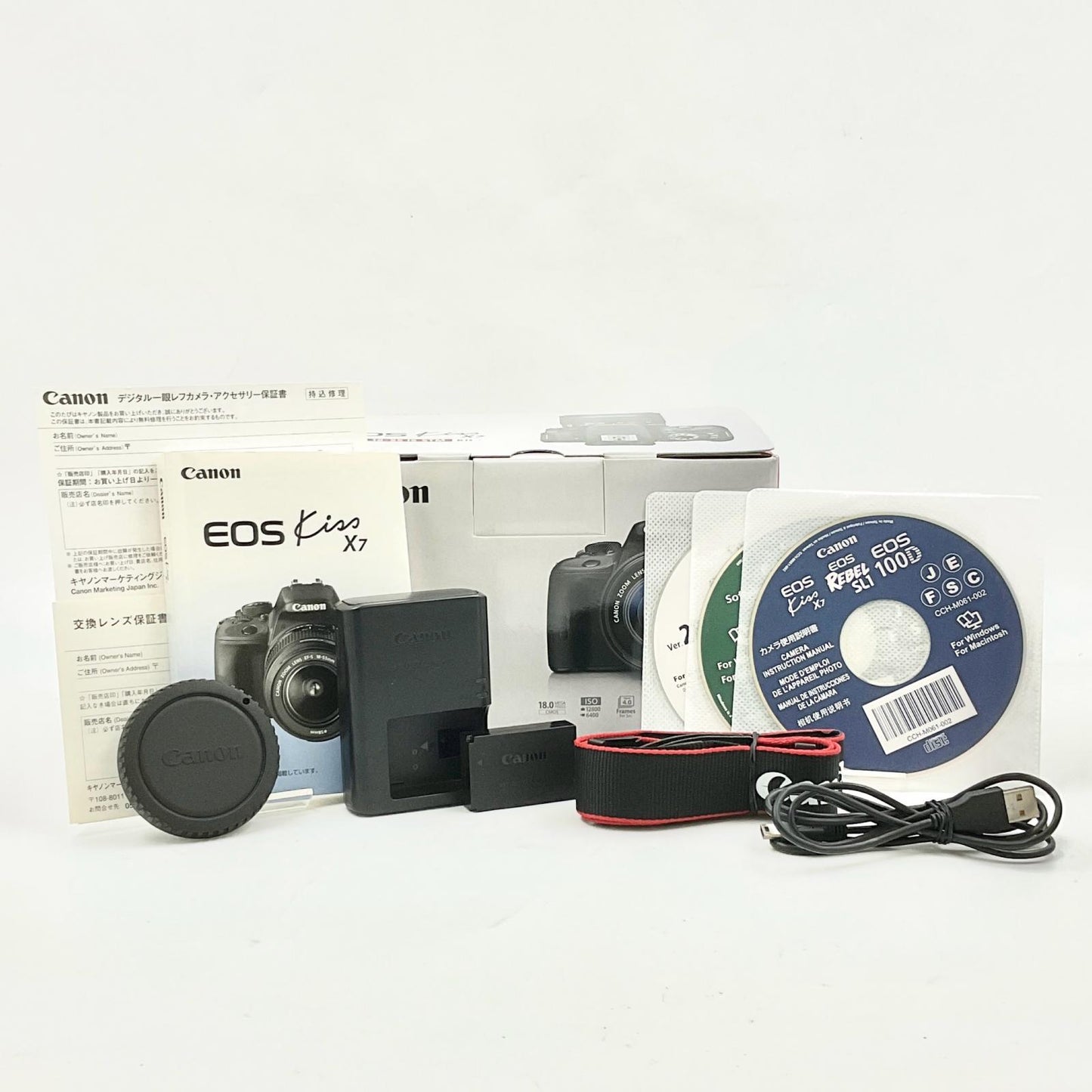 【最速発送】Canon デジタル一眼 EOS Kiss X7 ボディ ブラック【難有】