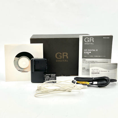 【全額返金保証】【最速発送】RICOH コンパクトデジタルカメラ GR DIGITAL II 動作確認済