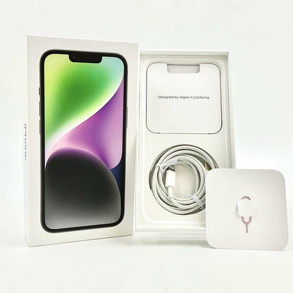 【全額返金保証】【最速発送】Apple iPhone iPhone 14 128GB ミッドナイト SIMフリー 白ロム 動作確認済 84%