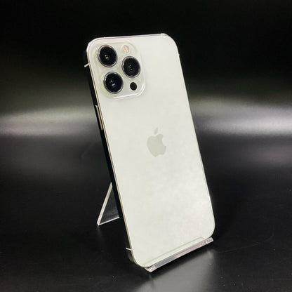 【全額返金保証】【最速発送】Apple iPhone iPhone 13 Pro Max 128GB シルバー Softbank 白ロム 動作確認済 85%