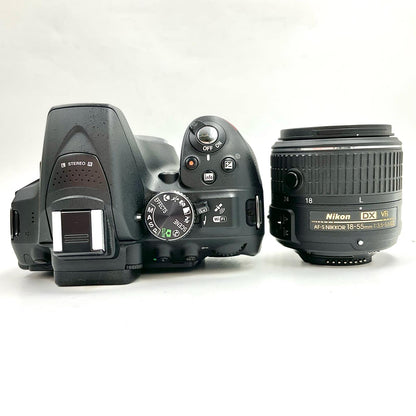 【全額返金保証】【最速発送】Nikon デジタル一眼 D5300 18-55 VR IIレンズキット ブラック 美品 動作確認済