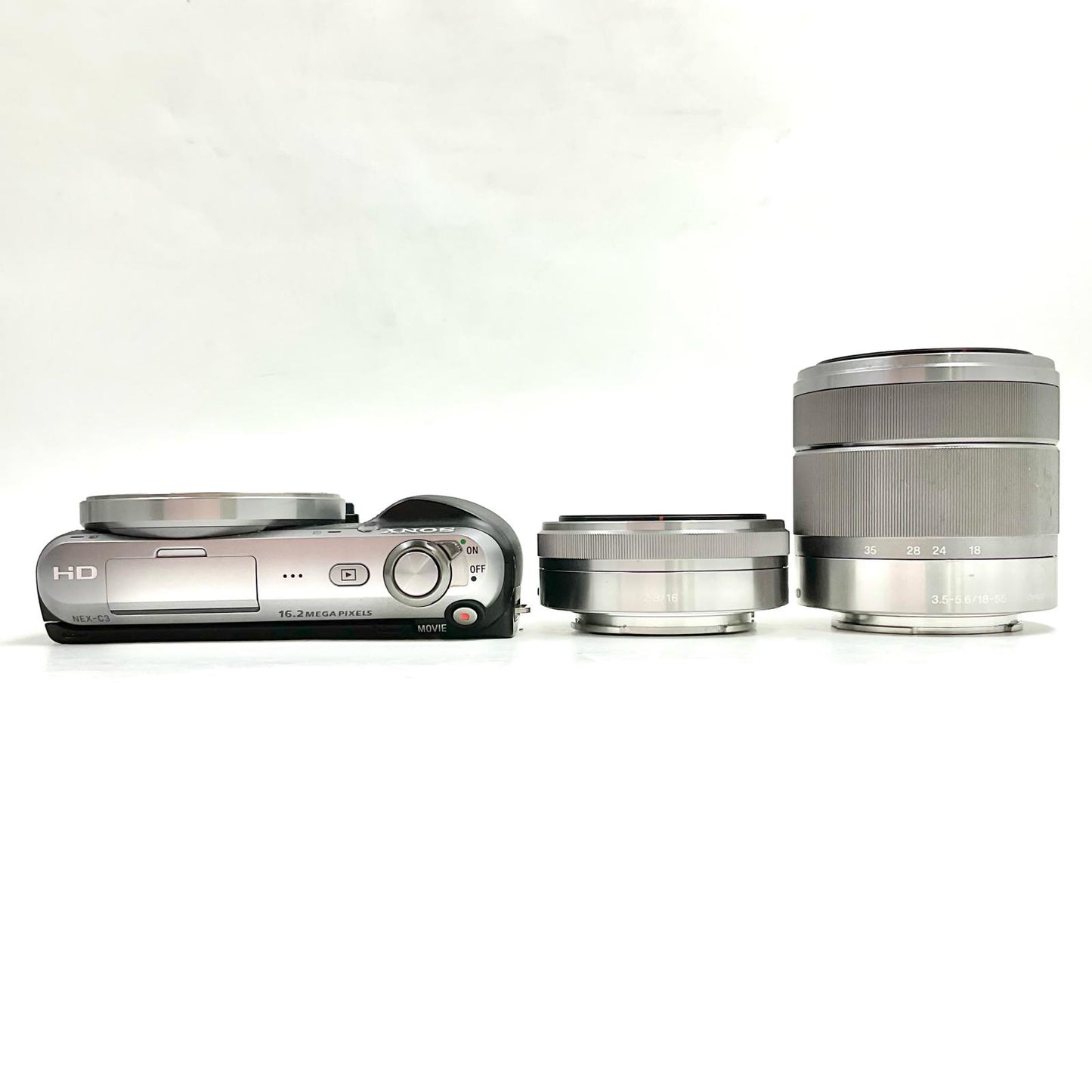 【全額返金保証】【最速発送】Sony デジタル一眼 α NEX-C3D ダブルレンズキット [ブラック] ブラック 動作確認済