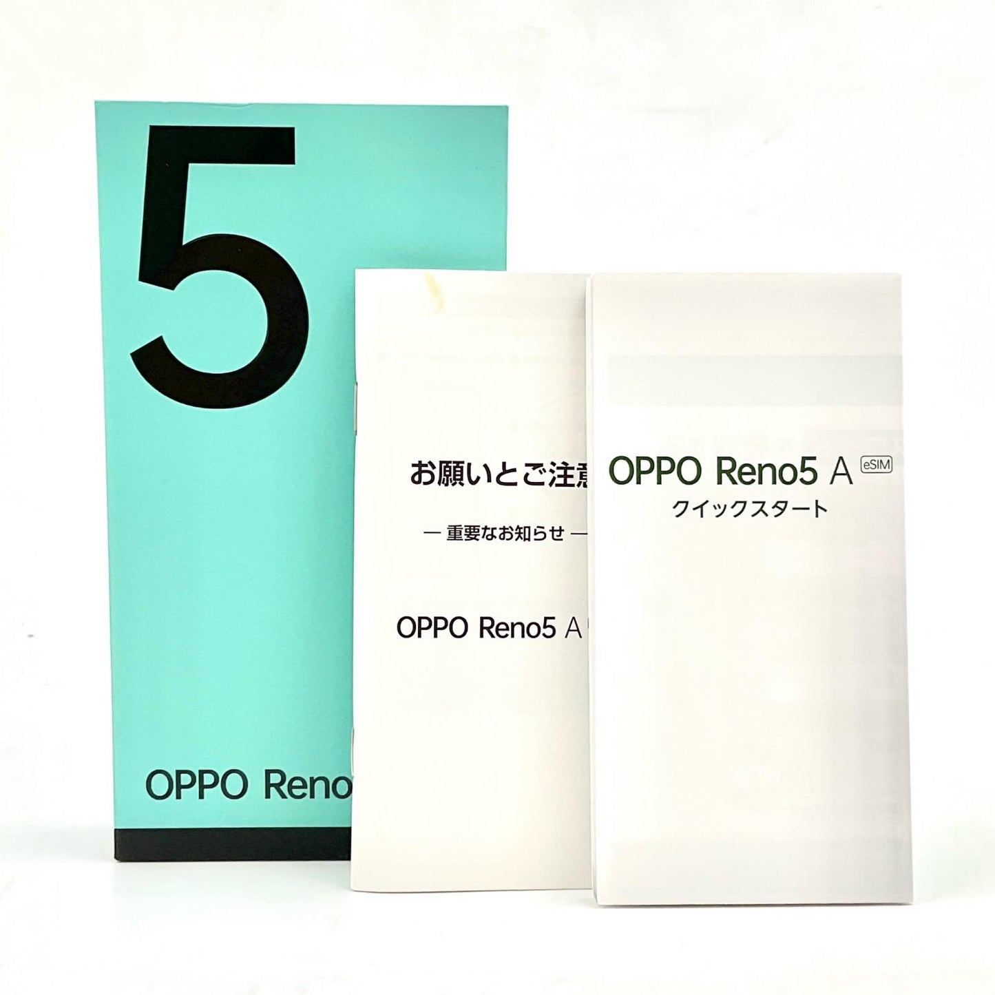 【全額返金保証】【最速発送】OPPO Reno 5 A（eSIM） 128GB シルバーブラック Softbank A103OP 白ロム 動作確認済