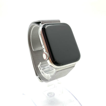 【全額返金保証】【最速発送】Apple Watch Series 6 ステンレススチール 44mm GPS+Cellular 白ロム 82% 動作確認済
