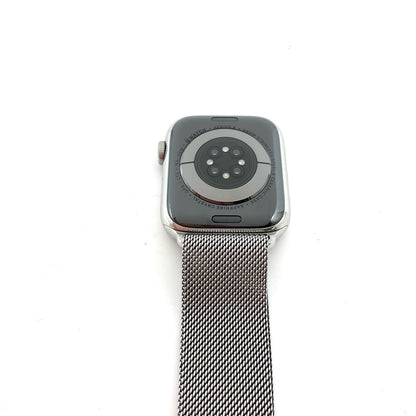 【全額返金保証】【最速発送】Apple Watch Series 6 ステンレススチール 44mm GPS+Cellular 白ロム 82% 動作確認済