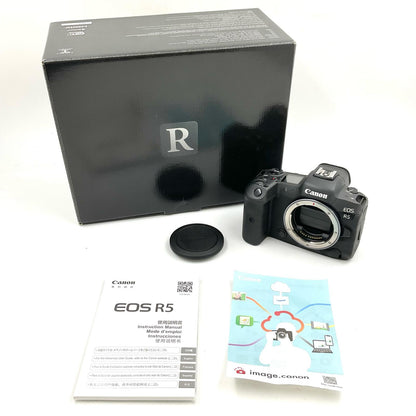 【全額返金保証】【最速発送】Canon デジタル一眼 EOS R5 ボディ ブラック 動作確認済