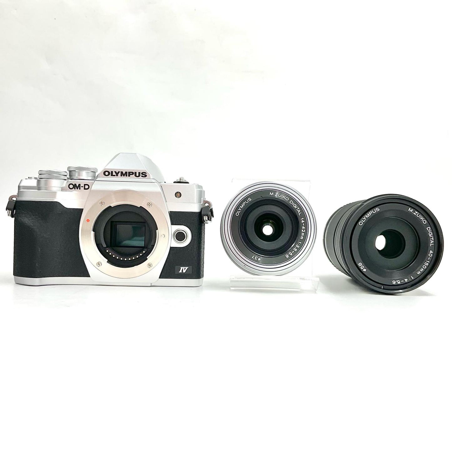 【全額返金保証】【最速発送】OLYMPUS デジタル一眼 OM-D E-M10 Mark IV EZダブルズームキット シルバー 美品 動作確認済