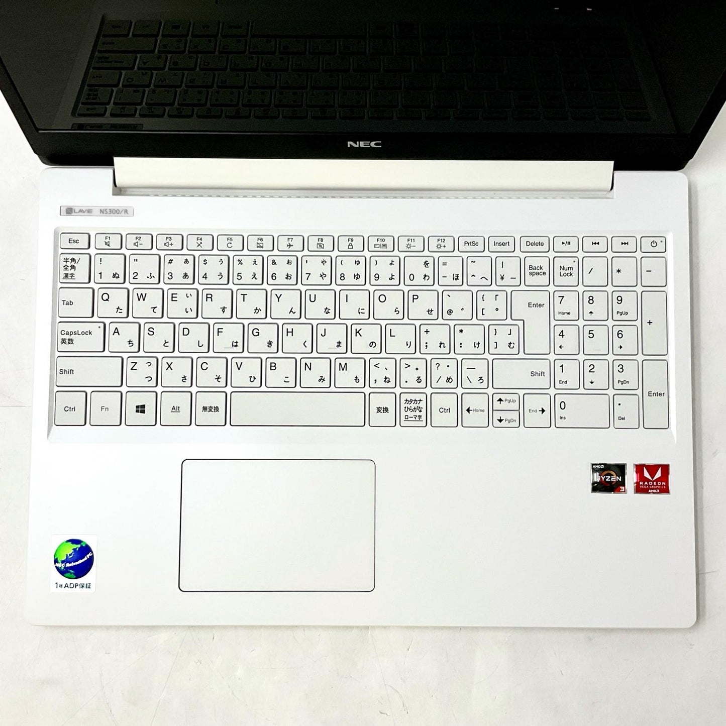 【全額返金保証】【最速発送】NEC LAVIE PC-NS300RAW AMD Ryzen 3 3200U with Radeon Vega Mobile Gfx 2.60GHz 4GB M.2 SSD 256GB 97.9% 美品 動作確認済