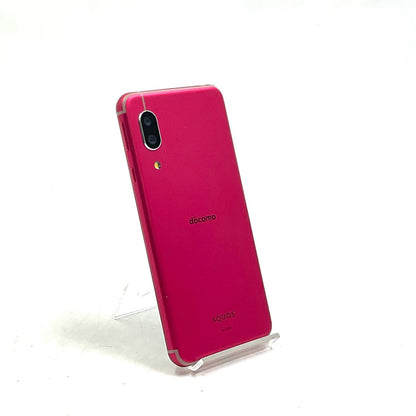【全額返金保証】【最速発送】SHARP AQUOS sense3 64GB ディープピンク docomo SH-02M 白ロム 美品 動作確認済