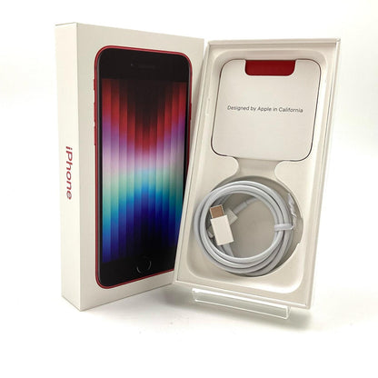 【全額返金保証】【最速発送】Apple iPhone iPhone SE（第3世代） 128GB (PRODUCT)RED Softbank 動作確認済 80%