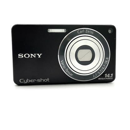 【全額返金保証】【最速発送】Sony コンパクトデジタルカメラ サイバーショット DSC-W350　ブラック 動作確認済