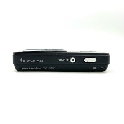【全額返金保証】【最速発送】Sony コンパクトデジタルカメラ サイバーショット DSC-W350　ブラック 動作確認済