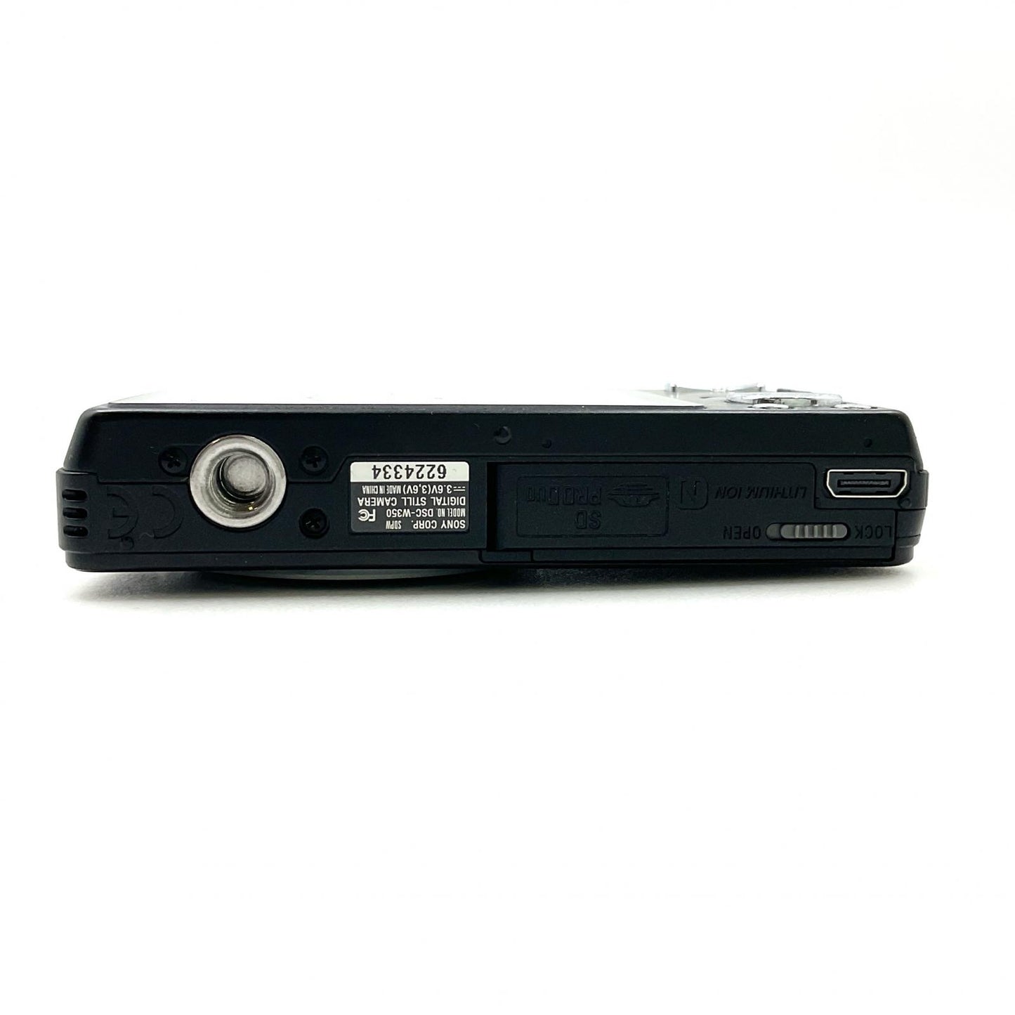 【全額返金保証】【最速発送】Sony コンパクトデジタルカメラ サイバーショット DSC-W350　ブラック 動作確認済