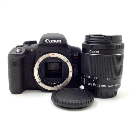 【全額返金保証】【最速発送】Canon デジタル一眼 EOS Kiss X8i EF-S18-55 IS STM レンズキット ブラック 美品 動作確認済