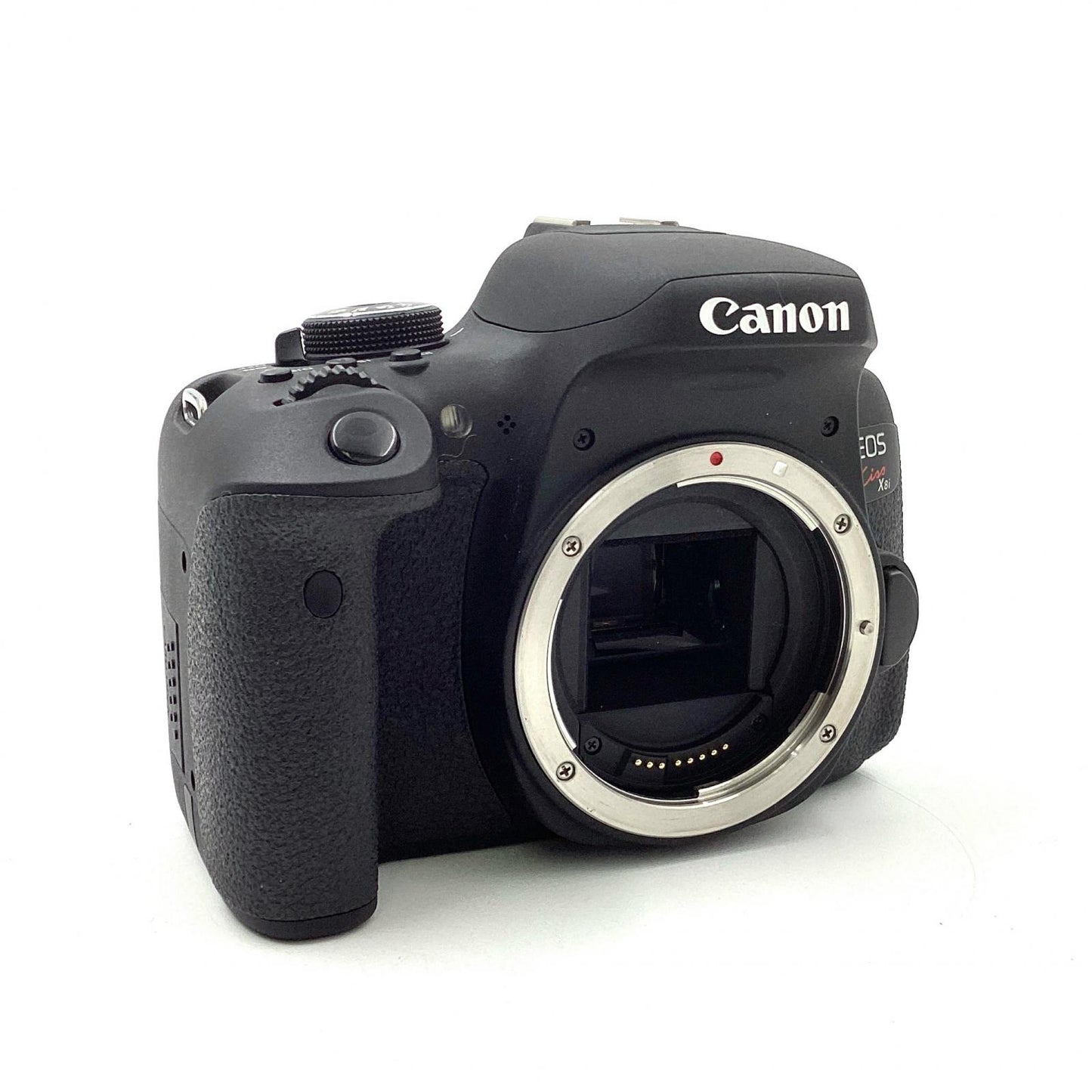 【全額返金保証】【最速発送】Canon デジタル一眼 EOS Kiss X8i EF-S18-55 IS STM レンズキット ブラック 美品 動作確認済