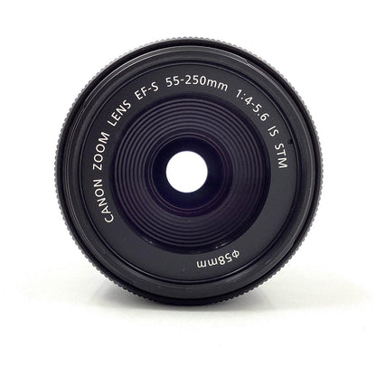 【全額返金保証】【最速発送】Canon EF-S55-250mm F4-5.6 IS STM 美品 動作確認済