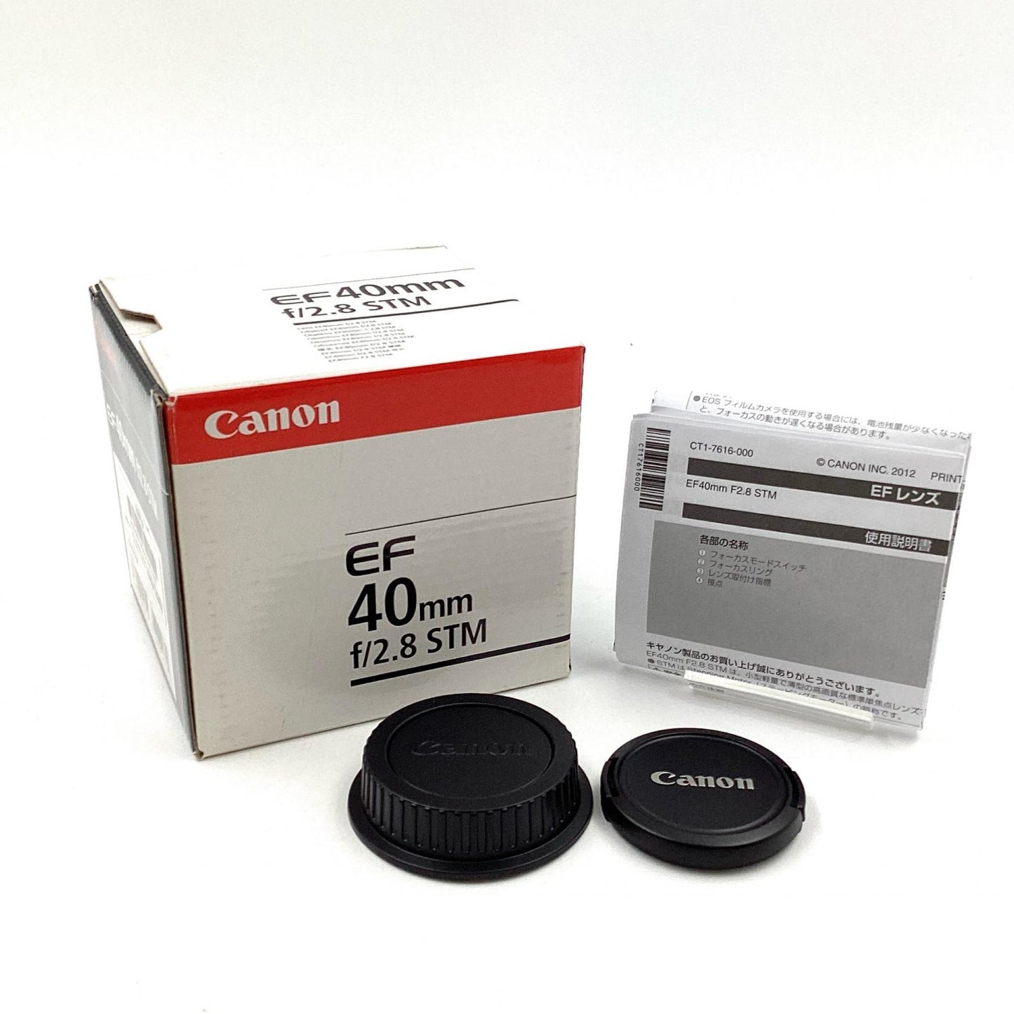 【全額返金保証】【最速発送】Canon EF40mm F2.8 STM 美品 動作確認済