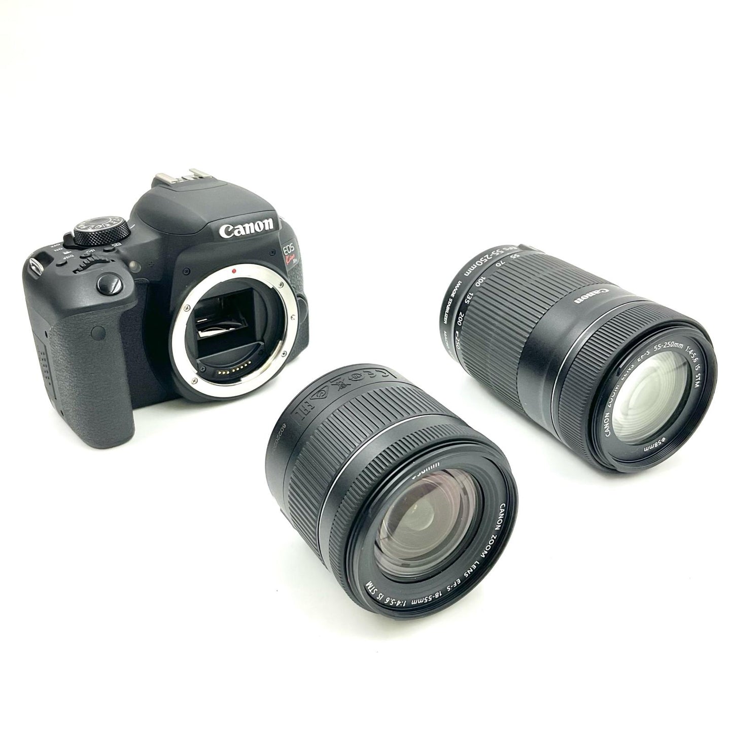 【全額返金保証】【最速発送】Canon デジタル一眼 EOS Kiss X9i ダブルズームキット ブラック 動作確認済