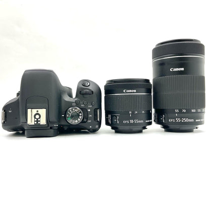 【全額返金保証】【最速発送】Canon デジタル一眼 EOS Kiss X9i ダブルズームキット ブラック 動作確認済